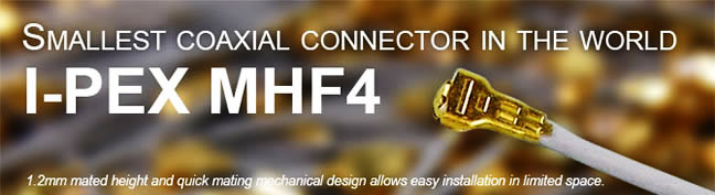 I-PEX MHF4 coaxial connector
