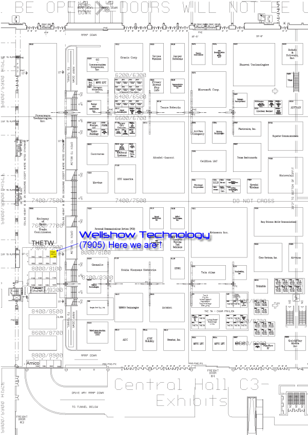 International CTIA Wireless 2009 Map