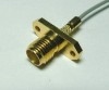 SMA Connector Female 2 hole flange Crimp Type
