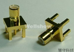 SMB Female Straight PCB Mount Type