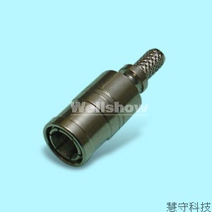 SMB Male Straight Connector Crimp Type